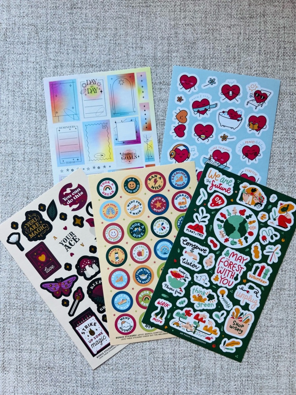 Passion Planner Sticker Pack (5 Sheets)